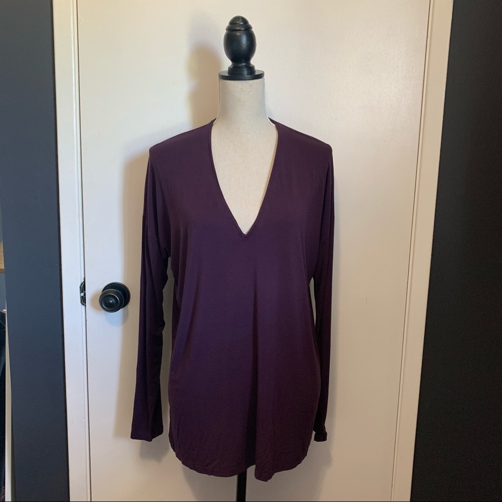 Aritzia Babaton Gary Purple Egglplant Large Long